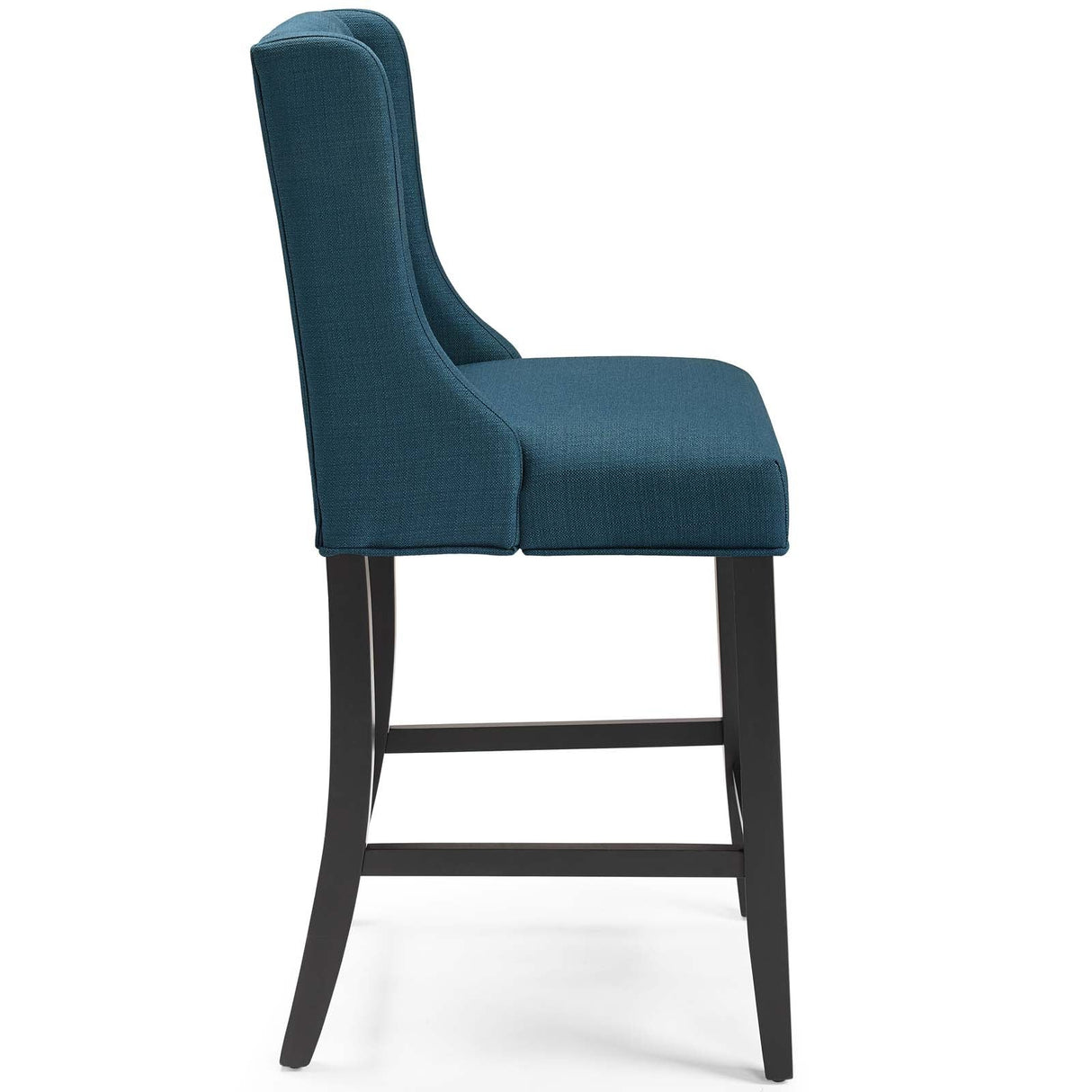 Baronet Tufted Button Upholstered Fabric Counter Stool - Modern Glam & Dense Foam Seating