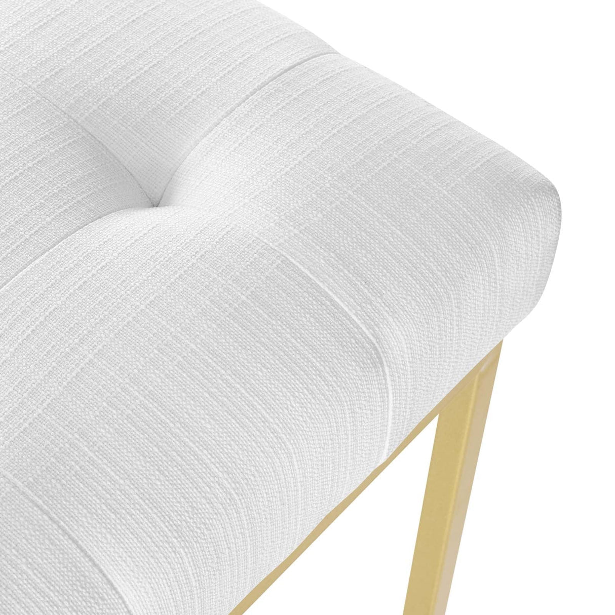Privy Gold Stainless Steel Upholstered Fabric Dining Accent Chair - Glam Deco & Gold Geometric Base
