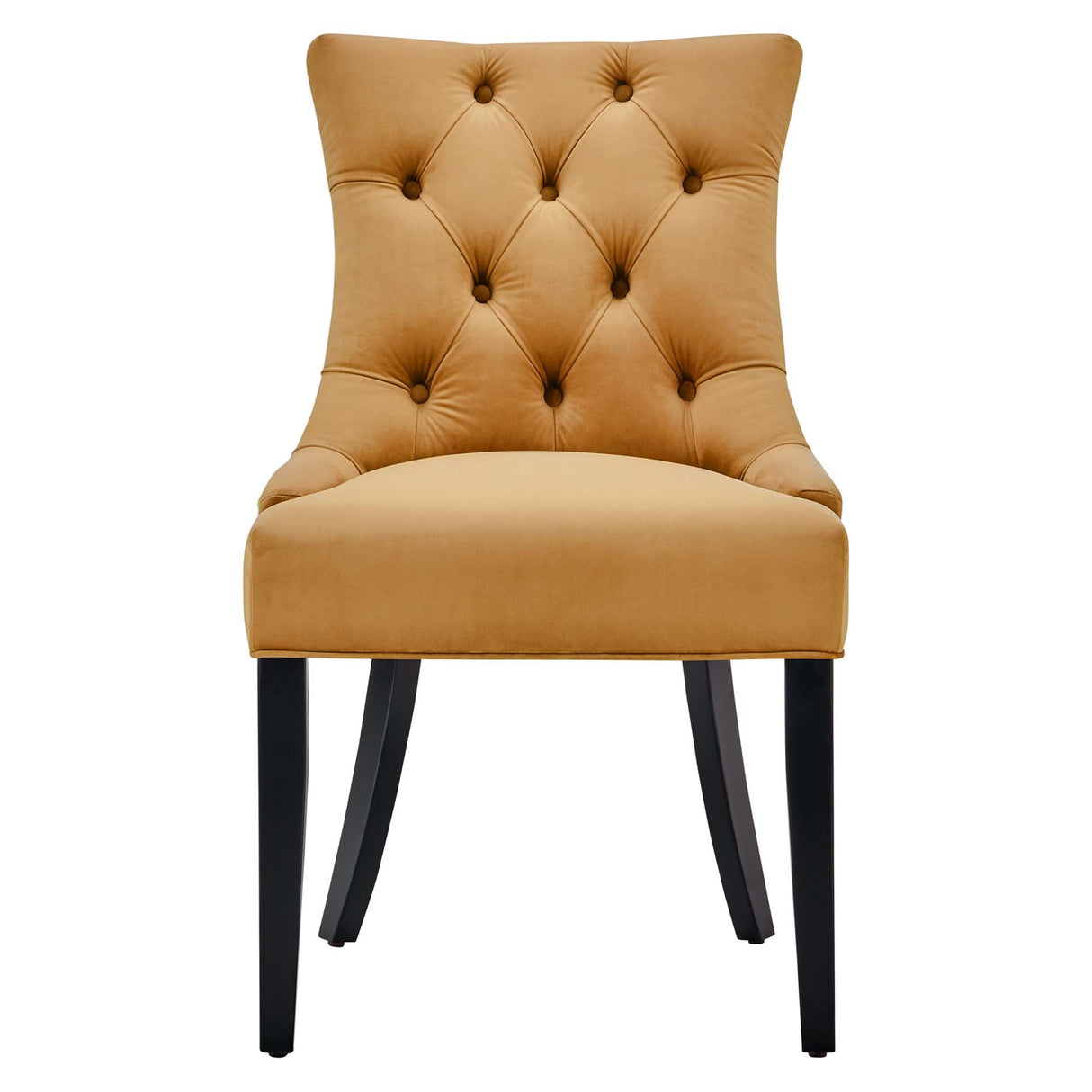 Regent Tufted Performance Velvet Dining Side Chairs - Set of 2 - French Vintage & Stain-Resistant