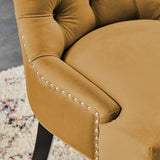 Regent Tufted Performance Velvet Dining Side Chairs - Set of 2 - French Vintage & Stain-Resistant