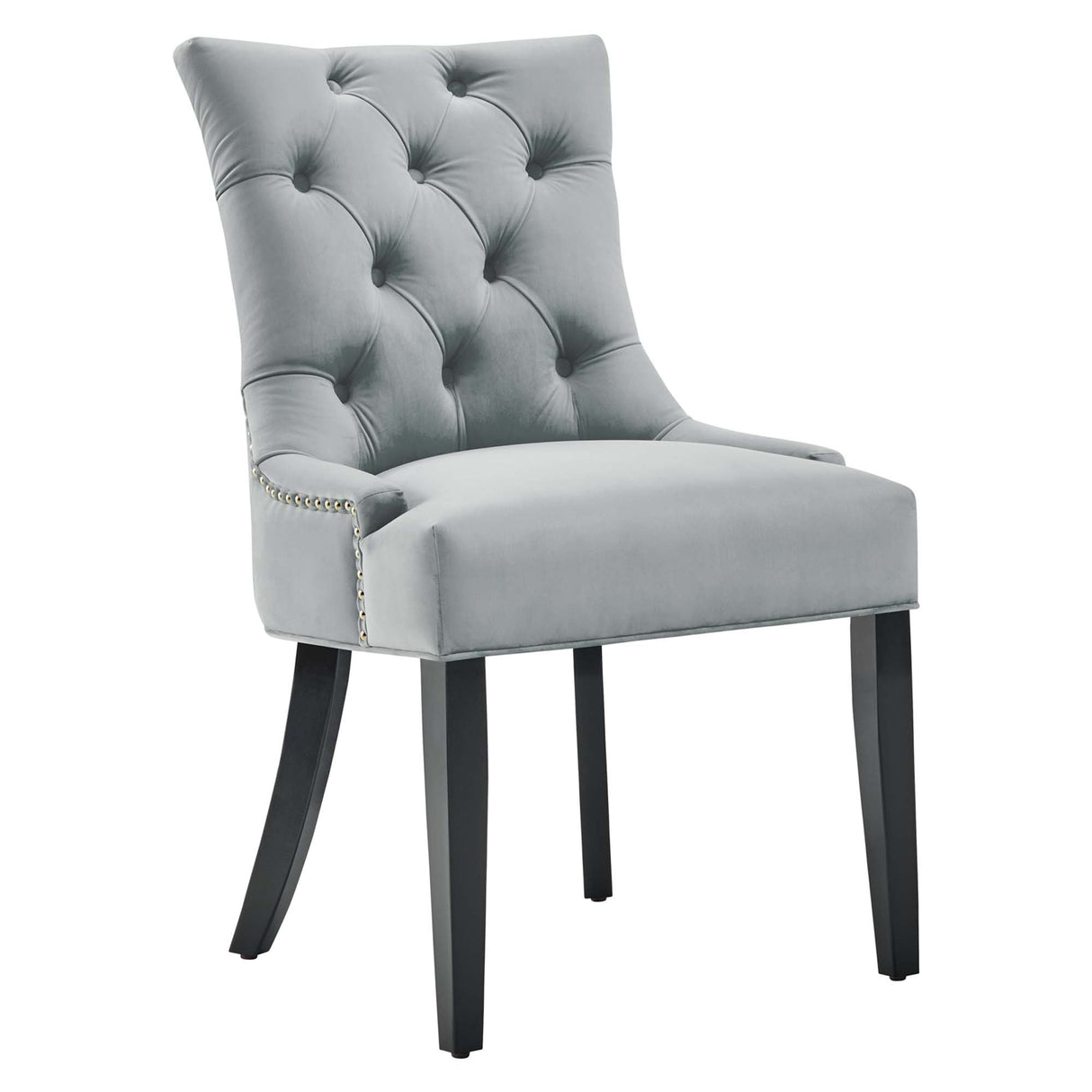Regent Tufted Performance Velvet Dining Side Chairs - Set of 2 - French Vintage & Stain-Resistant