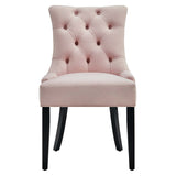 Regent Tufted Performance Velvet Dining Side Chairs - Set of 2 - French Vintage & Stain-Resistant