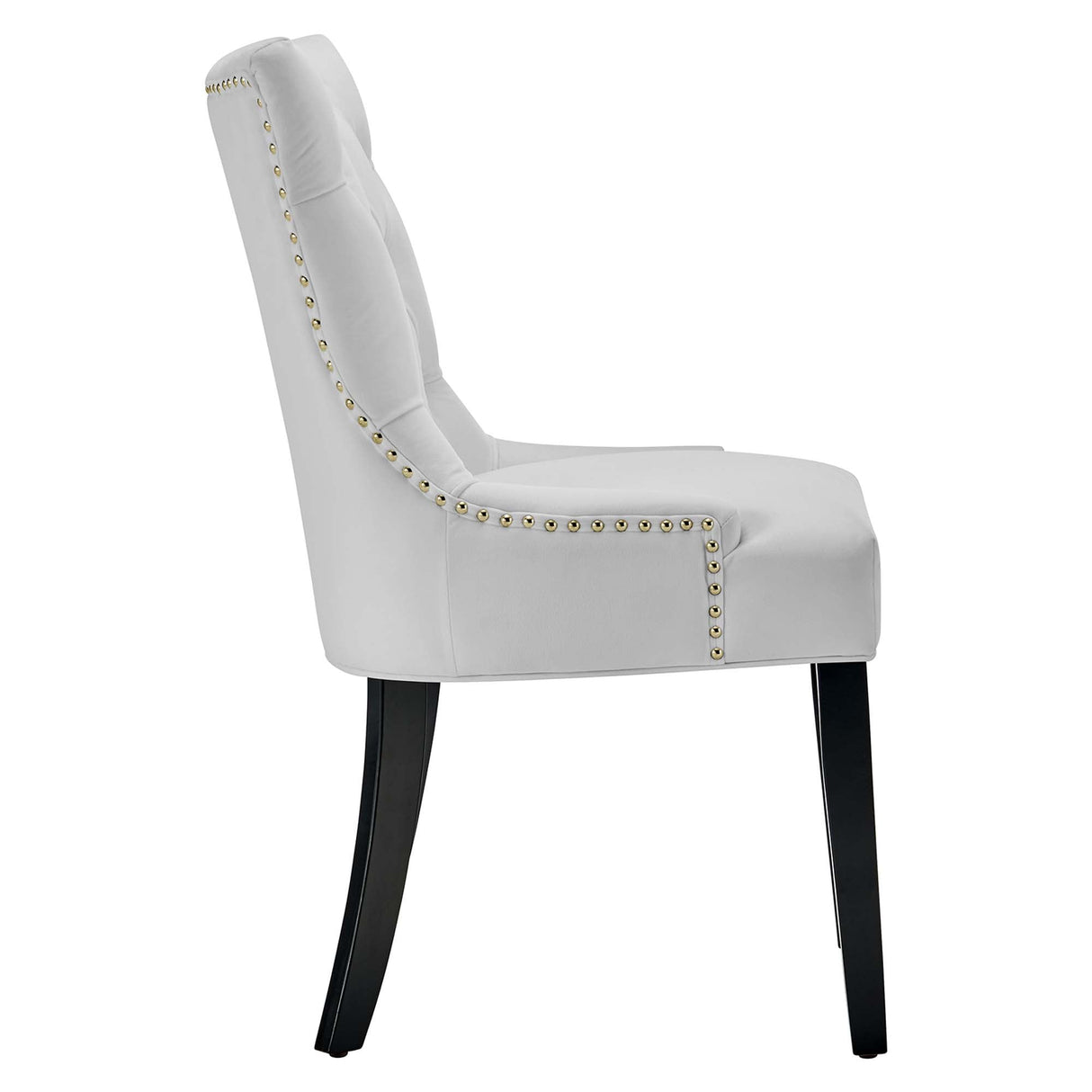Regent Tufted Performance Velvet Dining Side Chairs - Set of 2 - French Vintage & Stain-Resistant