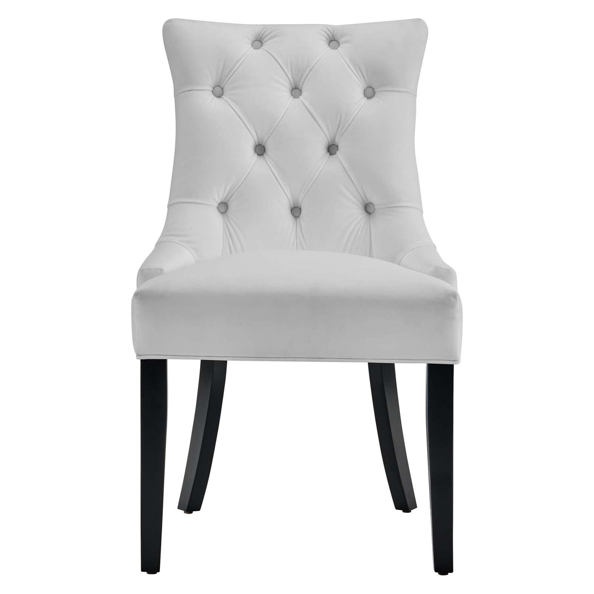 Regent Tufted Performance Velvet Dining Side Chairs - Set of 2 - French Vintage & Stain-Resistant