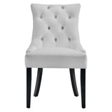 Regent Tufted Performance Velvet Dining Side Chairs - Set of 2 - French Vintage & Stain-Resistant