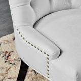 Regent Tufted Performance Velvet Dining Side Chairs - Set of 2 - French Vintage & Stain-Resistant