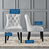 Regent Tufted Performance Velvet Dining Side Chairs - Set of 2 - French Vintage & Stain-Resistant