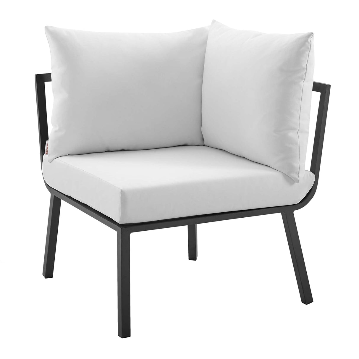 Riverside 2 Piece Outdoor Patio Aluminum Sectional Sofa Set - Coastal Modern & Weather-Resistant