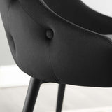 Adorn Tufted Performance Velvet Dining Side Chair - Glam Deco & Stain-Resistant