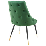 Adorn Tufted Performance Velvet Dining Side Chair - Glam Deco & Stain-Resistant