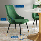 Adorn Tufted Performance Velvet Dining Side Chair - Glam Deco & Stain-Resistant