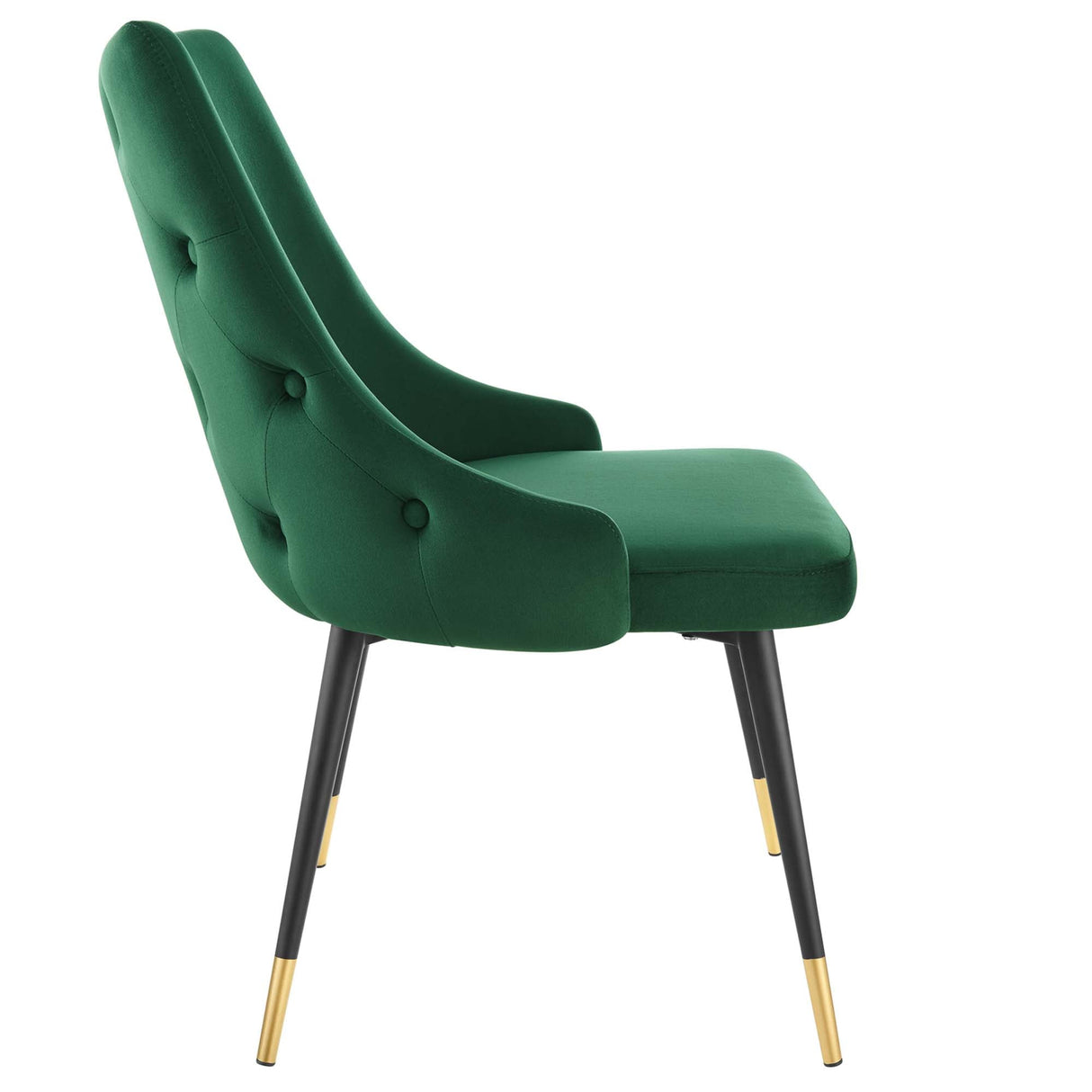 Adorn Tufted Performance Velvet Dining Side Chair - Glam Deco & Stain-Resistant