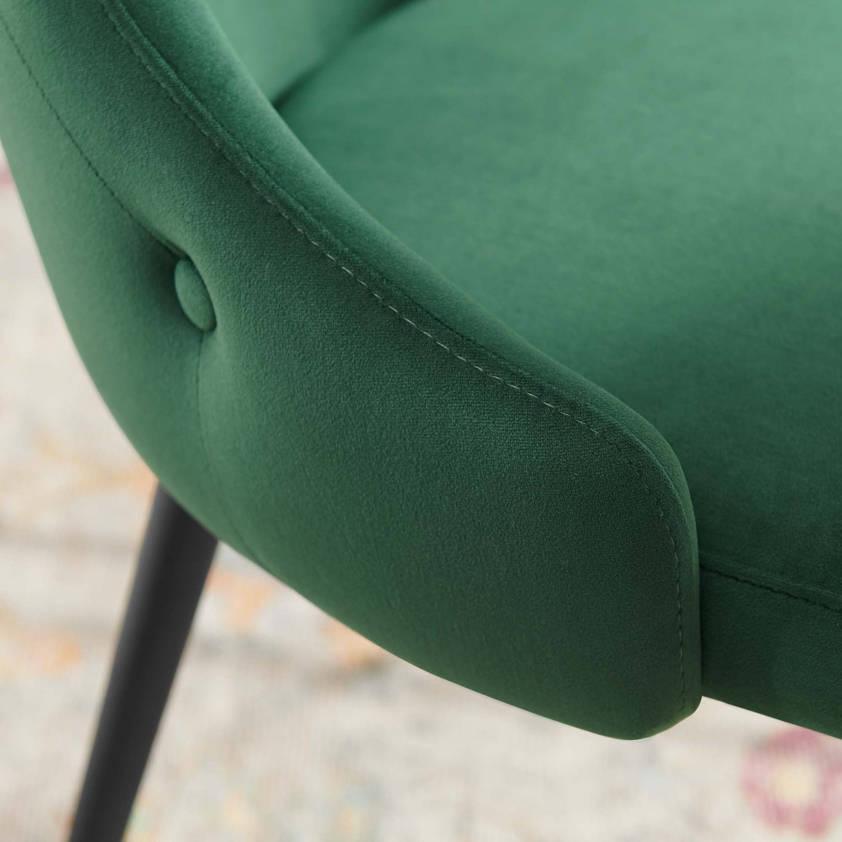 Adorn Tufted Performance Velvet Dining Side Chair - Glam Deco & Stain-Resistant