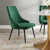 Adorn Tufted Performance Velvet Dining Side Chair - Glam Deco & Stain-Resistant