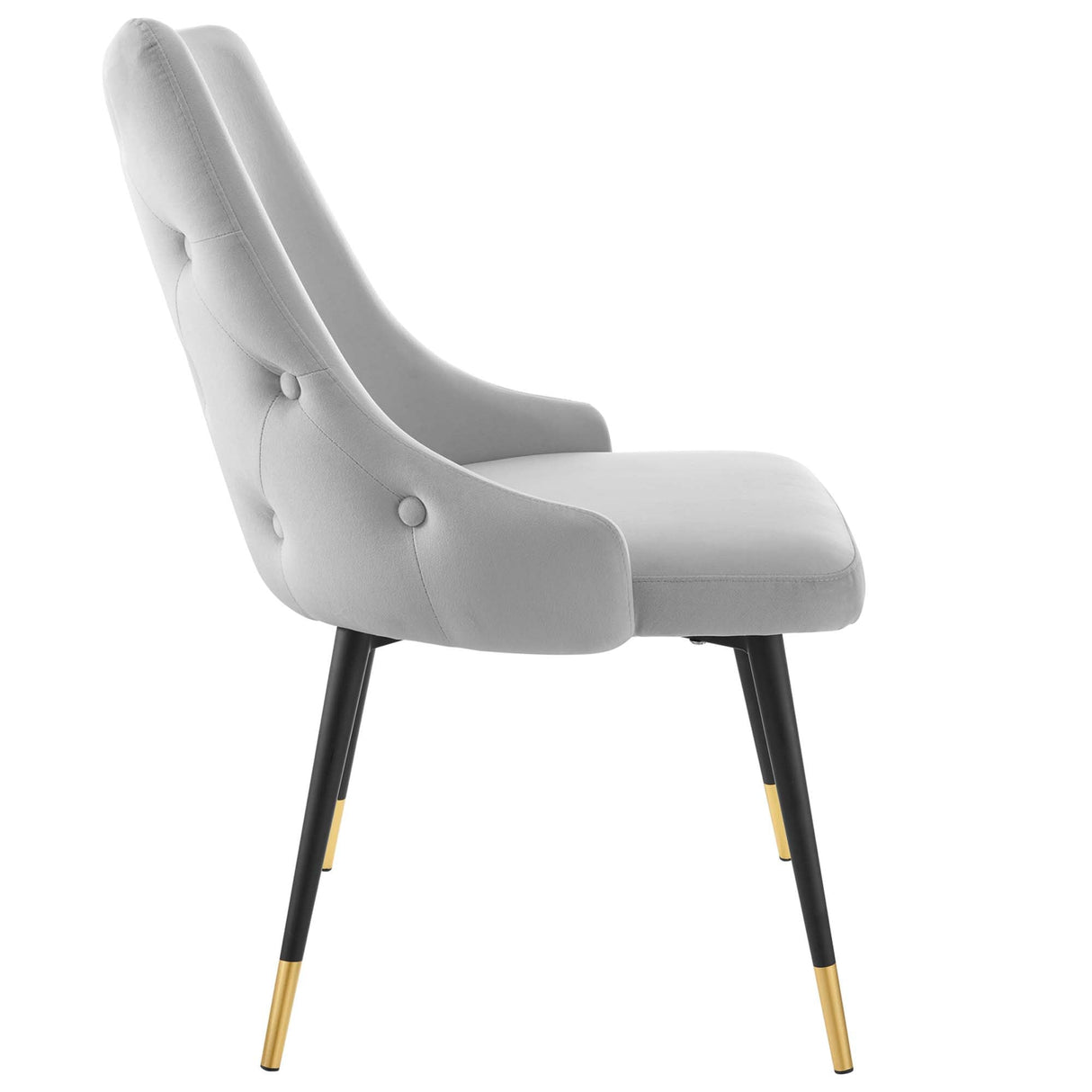 Adorn Tufted Performance Velvet Dining Side Chair - Glam Deco & Stain-Resistant