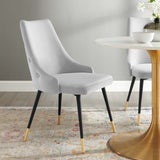 Adorn Tufted Performance Velvet Dining Side Chair - Glam Deco & Stain-Resistant