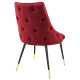 Adorn Tufted Performance Velvet Dining Side Chair - Glam Deco & Stain-Resistant