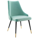 Adorn Tufted Performance Velvet Dining Side Chair - Glam Deco & Stain-Resistant
