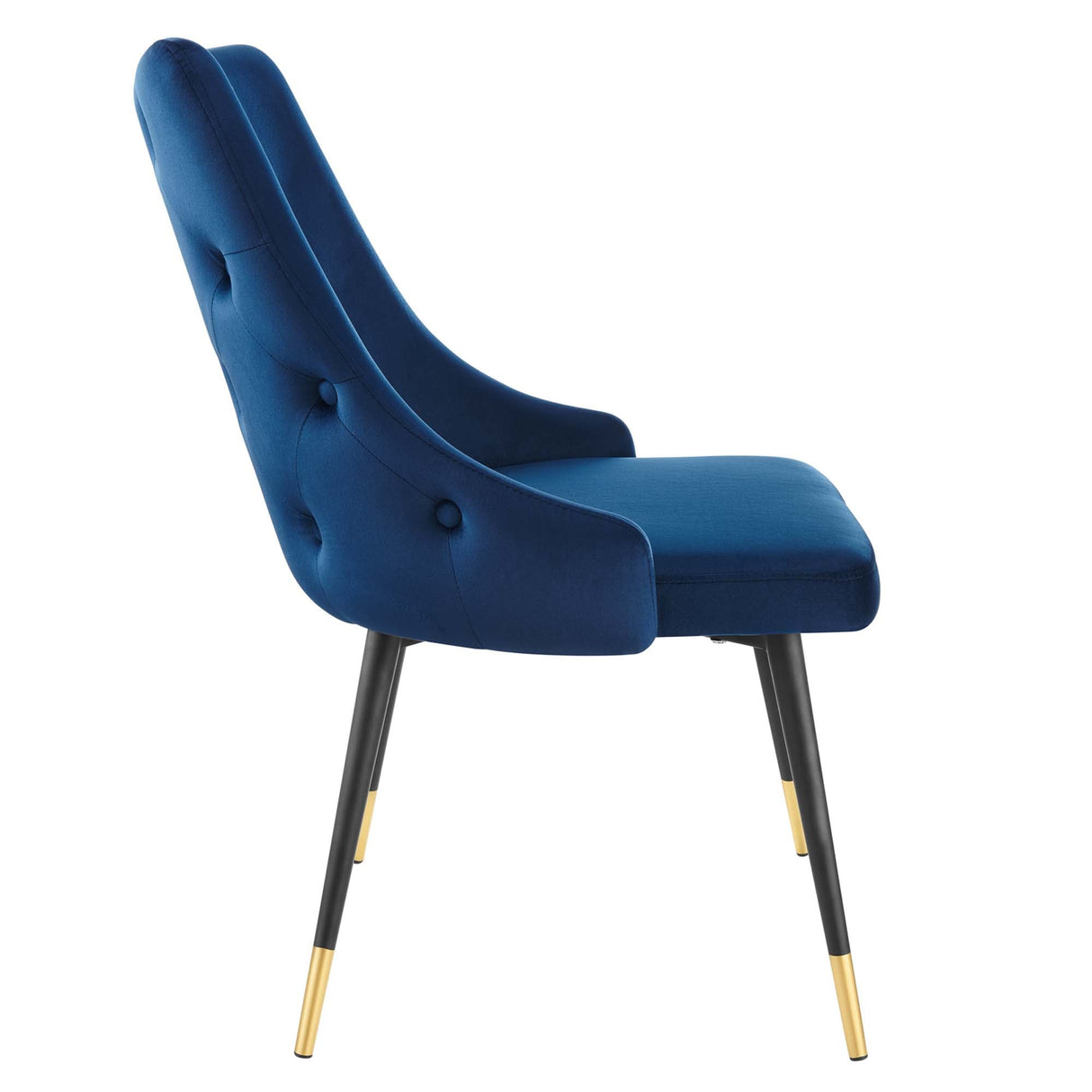 Adorn Tufted Performance Velvet Dining Side Chair - Glam Deco & Stain-Resistant