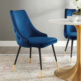 Adorn Tufted Performance Velvet Dining Side Chair - Glam Deco & Stain-Resistant