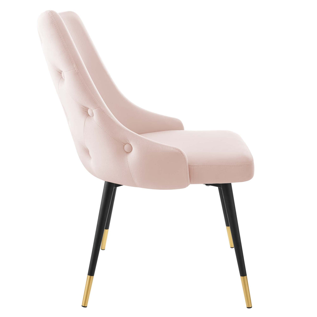 Adorn Tufted Performance Velvet Dining Side Chair - Glam Deco & Stain-Resistant