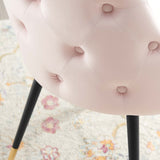 Adorn Tufted Performance Velvet Dining Side Chair - Glam Deco & Stain-Resistant