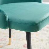 Adorn Tufted Performance Velvet Dining Side Chair - Glam Deco & Stain-Resistant