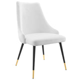 Adorn Tufted Performance Velvet Dining Side Chair - Glam Deco & Stain-Resistant