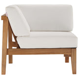 Bayport Outdoor Patio Teak Wood Corner Chair