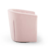 Prospect Tufted Performance Velvet Swivel Armchair