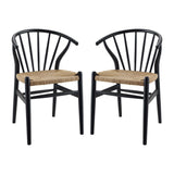 Flourish Spindle Wood Dining Side Chair Set of 2