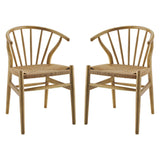 Flourish Spindle Wood Dining Side Chair Set of 2