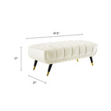 Adept 47.5" Performance Velvet Bench