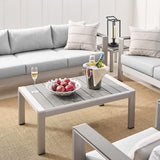Shore Sunbrella® Fabric Outdoor Patio Aluminum 7 Piece Set