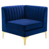 Triumph Channel Tufted Performance Velvet Loveseat
