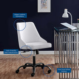 Designate Swivel Vegan Leather Office Chair