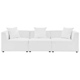 Saybrook Outdoor Patio Upholstered 3-Piece Sectional Sofa