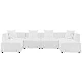 Saybrook Outdoor Patio Upholstered 6-Piece Sectional Sofa