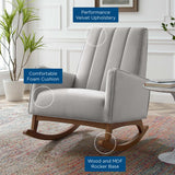 Sway Performance Velvet Rocking Chair