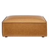 Restore Vegan Leather Ottoman
