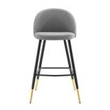 Cordial Fabric Bar Stools - Set of 2