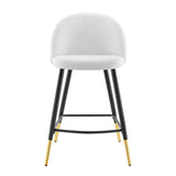 Cordial Fabric Counter Stools - Set of 2