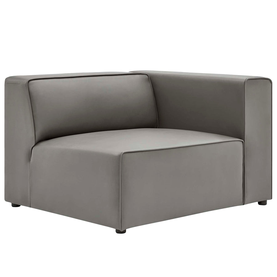 Mingle Vegan Leather Right-Arm Chair