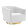 Twist Accent Lounge Performance Velvet Swivel Chair – view 10