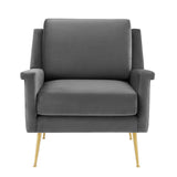 Chesapeake Performance Velvet Armchair