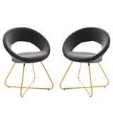 Nouvelle Performance Velvet Dining Chair Set of 2