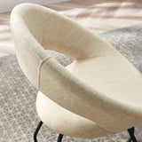 Nouvelle Upholstered Fabric Dining Chair Set of 2