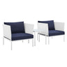 Harmony 3-Piece Sunbrella® Outdoor Patio Aluminum Seating Set – view 12