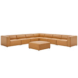 Mingle Vegan Leather 8-Piece Sectional Sofa Set