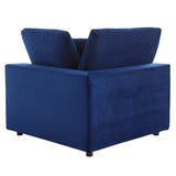 Commix Down Filled Overstuffed Performance Velvet Loveseat
